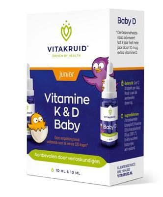 Vitakruid Vitamine K en D Baby druppels Vitakruid Vitamine K en D Baby druppels