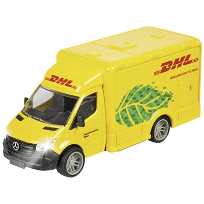 Majorette Grand Series Mercedes-Benz Sprinter DHL Metaal Licht en Geluid 12,5 cm Speelgoedvoertuig