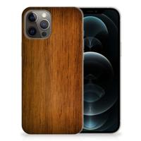 iPhone 12 Pro Max | Bumper Hoesje | Donker Hout - thumbnail