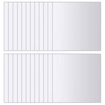 48 st Spiegeltegels vierkant glas