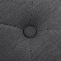 Bankje 150x40x48 cm linnen massief hout donkergrijs - thumbnail