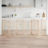 Hondenhek inklapbaar 6 panelen 300 cm populierenhout - thumbnail