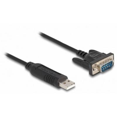 Delock 66461 USB-kabel USB 2.0 USB-A stekker, VGA-stekker 9-polig 0.50 m Zwart Delock 66461 USB-kabel USB 2.0 USB-A stekker, VGA-stekker 9-polig 0.50 m Zwart