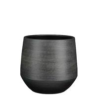 Mica Decorations Pot Evora 30x28cm zwart - thumbnail