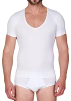 Ondershirt heren diepe V-hals - Onzichtbaar - Schijnt niet door - ondershirt mannen - thumbnail