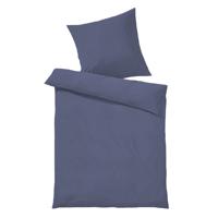 Soft-satijnen beddengoed-collectie, middernachtblauw 40 x 80 cm - thumbnail