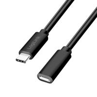 LogiLink USB-C-kabel USB 2.0 USB-C stekker, USB-C bus 3.00 m Zwart CU0212 - thumbnail