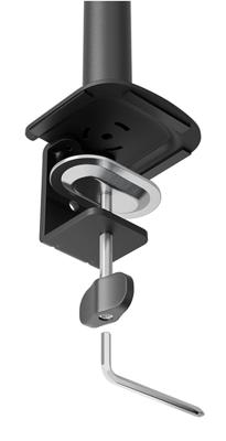Neomounts DS60-600BL1 Monitorarm 10-32" - Quick-fix - 180°-stop