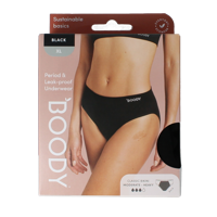 Boody Menstruatieondergoed bikinislip zwart normaal XL 1 Stuks - thumbnail