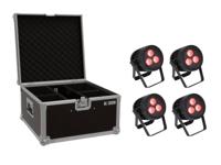 EUROLITE Set 4x LED IP PAR 3x9W SCL Spot + Case - thumbnail