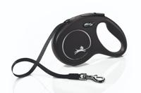 Flexi Producten/ rollijn new classic band zwart s5 meter tot 15kg - thumbnail