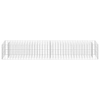 Gabion plantenbak verhoogd 180x30x30 cm gegalvaniseerd staal - thumbnail