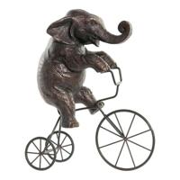 Decoratieve figuren DKD Home Decor Metaal Hars Olifant (30 x 12 x 37 cm) - thumbnail