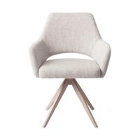 Jesper Home Draaibare Eetkamerstoel 'Yanai' Turn Beige, kleur Pigeon - thumbnail