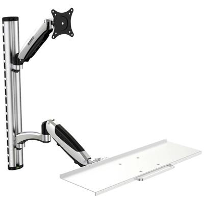 SpeaKa Professional SP-MM-730 Monitor-wandbeugel 1-voudig 43,2 cm (17) - 68,6 cm (27) Zwart/zilver In hoogte verstelbaar, Kantelbaar en zwenkbaar, Draaibaar SpeaKa Professional SP-MM-730 Monitor-wandbeugel 1-voudig 43,2 cm (17) - 68,6 cm (27) Zwart/zilver In hoogte verstelbaar, Kantelbaar en zwenkbaar, Draaibaar
