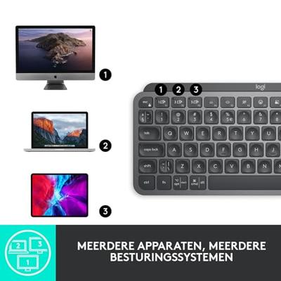 Logitech MX Keys Mini Minimalist Wireless Illuminated Keyboard - thumbnail