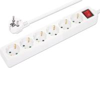 Manhattan 168335 Stekkerdoos met schakelaar Wit Randaarde stekker 1 stuk(s) - thumbnail