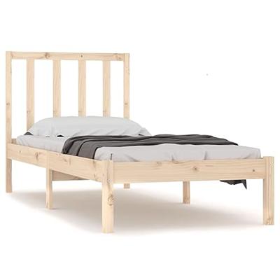 Bedframe zonder matras massief grenenhout 75x190 cm
