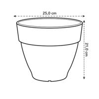 Elho vibia campana round 25 terra - thumbnail