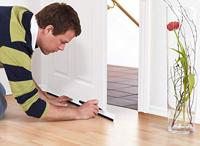 Tesa Tochtband - binnendeur - 1m x 38mm op rol - wit - thumbnail