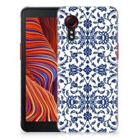 Samsung Galaxy Xcover 5 | TPU Case | Flower Blue - thumbnail