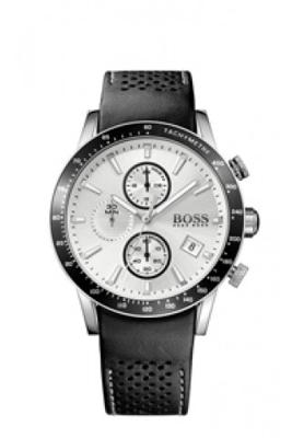 Horlogeband Hugo Boss HB.284.1.27.2912 / HB659302756 Leder/Kunststof Zwart 22mm Horlogeband Hugo Boss HB.284.1.27.2912 / HB659302756 Leder/Kunststof Zwart 22mm