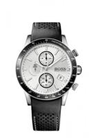 Horlogeband Hugo Boss HB.284.1.27.2912 / HB659302756 Leder/Kunststof Zwart 22mm - thumbnail