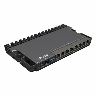 Mikrotik RB5009UPR+S+IN bedrade router 2.5 Gigabit Ethernet, Gigabit Ethernet Zwart - thumbnail