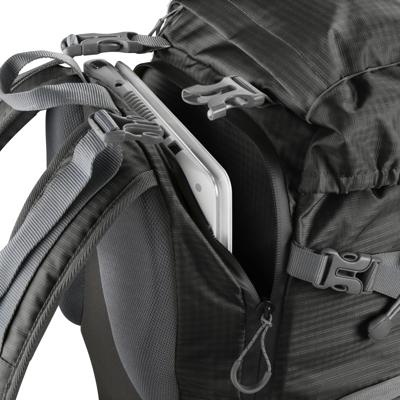 Mantona Elements Outdoor-rugzak (met uitneembare cameratas voor DSLR-camera incl. regenhoes/laptopvak/statiefhouder), zwart