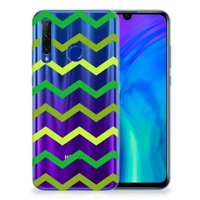 Honor 20 Lite | TPU bumper | Zigzag Groen
