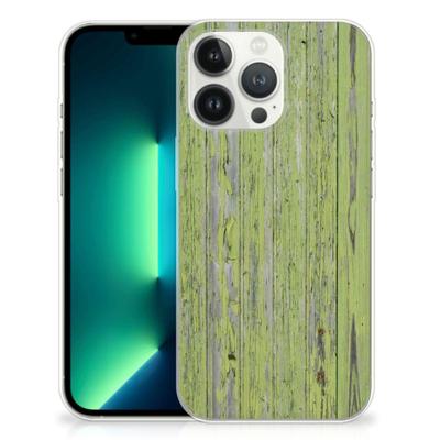 iPhone 13 Pro Max | Bumper Hoesje | Green Wood
