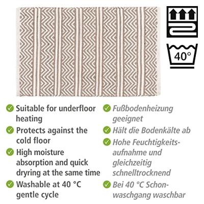 Wenko Badmat - shaki - gerecycled pet - 50 x 80 cm - thumbnail