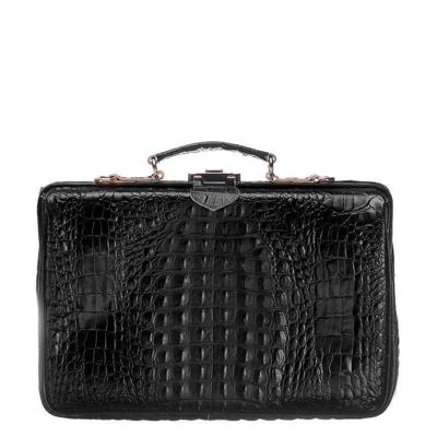 Mutsaers The Classic Aktetas 15'' zwart croco Mutsaers The Classic Aktetas 15'' zwart croco