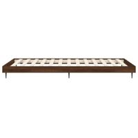Bedframe bewerkt hout bruineikenkleurig 90x200 cm - thumbnail