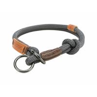 TRIXIE HALSBAND HOND BE NORDIC SLIP MET STOP DONKERGRIJS / BRUIN 35X0,6 CM - thumbnail