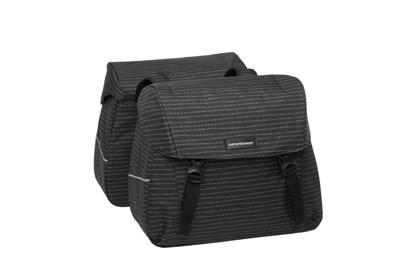 Newlooxs Joli dubbele fietstas mik adapter - waterafstotend polyester - 37l - 1.7kg - nomi black - sportieve fietstas