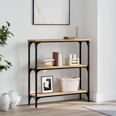 Wandtafel 75x22,5x75 cm bewerkt hout sonoma eikenkleurig Wandtafel 75x22,5x75 cm bewerkt hout sonoma eikenkleurig