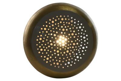 Bureaulamp Home ESPRIT Grijs Gouden Metaal 4 W 220 V 36 x 36 x 37,5 cm Bureaulamp Home ESPRIT Grijs Gouden Metaal 4 W 220 V 36 x 36 x 37,5 cm