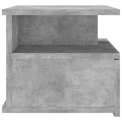 Nachtkastjes 2 st 40x31x27 cm bewerkt hout betongrijs