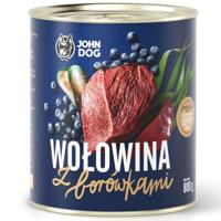 JOHN DOG Berry line Beef with blueberries - natvoer voor honden - 800g - thumbnail
