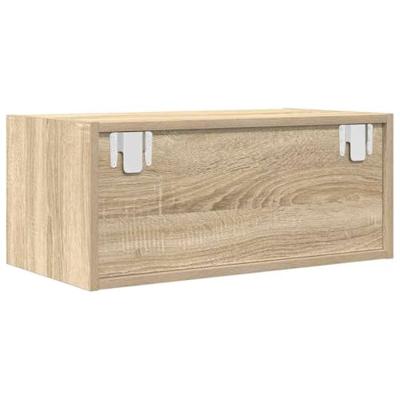 TV-meubel 60x31x25,5 cm bewerkt hout sonoma eikenkleurig