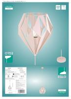Eglo Pastel hanglampCarlton-P Pastel roze - 49024 - thumbnail
