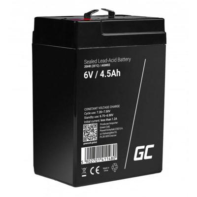 Green Cell Green Cell - USV-Akku - 1 x Batterie - Sealed Lead Acid (SLA) Loodaccu 6 V 4.5 Ah Loodgel (b x h x d) 70 x 104 x 47 mm Kabelschoen 4.8 mm