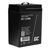 Green Cell Green Cell - USV-Akku - 1 x Batterie - Sealed Lead Acid (SLA) Loodaccu 6 V 4.5 Ah Loodgel (b x h x d) 70 x 104 x 47 mm Kabelschoen 4.8 mm - thumbnail