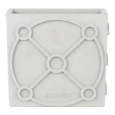 Zuiver Vaas 'Graphic' Flat, Beton, kleur Grijs