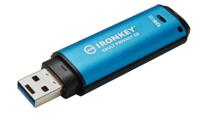 Kingston IronKey Vault Privacy 50 Series USB-stick Retail 128 GB Zwart/blauw IKVP50/128GB USB-A 3.2 Gen 1 - thumbnail