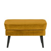 WOOOD Hocker 'Rocco' Velvet, kleur Oker - thumbnail