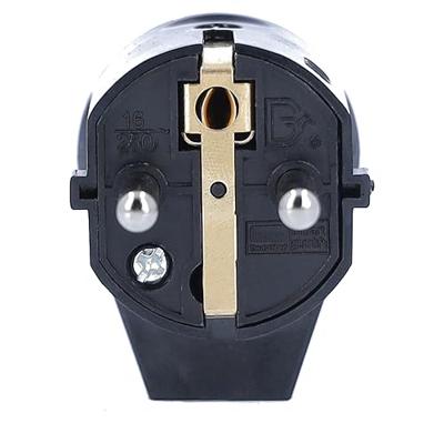 AS Schwabe 45042 Haakse stekker met randaarde Kunststof 230 V Zwart IP20