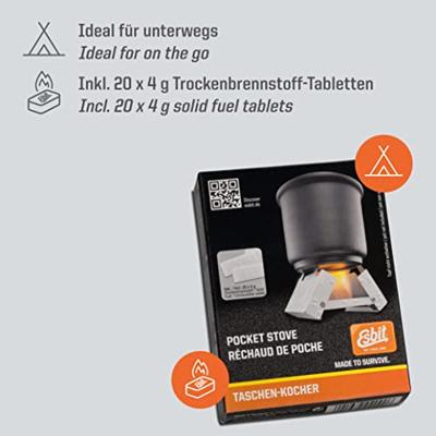 Esbit Pocket Stove (incl. brandstof)