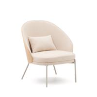 Kave Home Fauteuil 'Eamy' Essenhout, kleur Beige - thumbnail